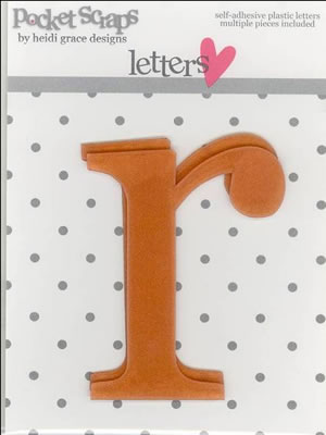 Heidi Grace - Daydreamer - Plastic Alpha Stickers r - 2/pk  (sold in 3's)